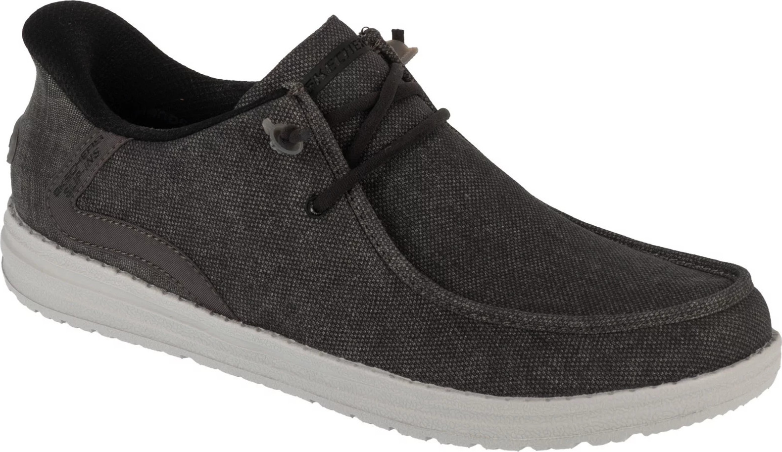 Grafitové pánske poltopánky Skechers Slip-Ins: Melson - Coronado 210959-BKGY Veľkosť: 42,5