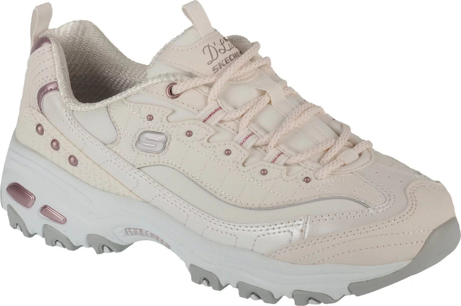 Smotanové dámske tenisky Skechers D'Lites Ladies Night 149267-WLV Veľkosť: 37,5