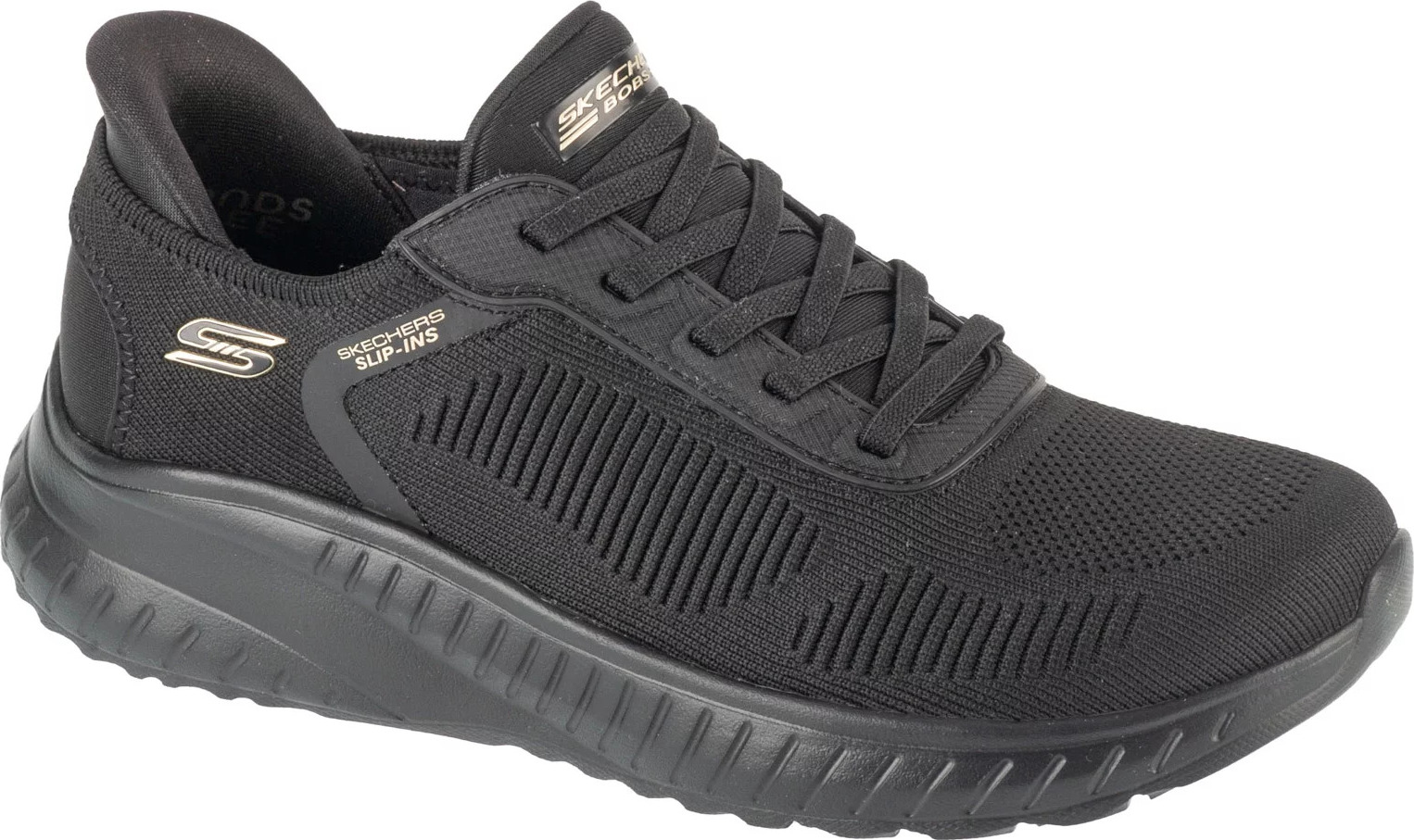 Čierne dámske tenisky Skechers Slip-Ins: BOBS Šport Squad Chaos - Current Muse 117497-BBK Veľkosť: 37