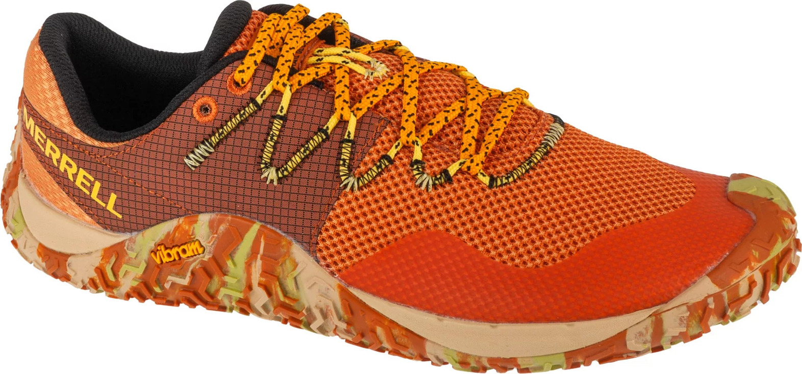 Oranžové pánske bežecké barefoot topánky Merrell Trail Glove 7 J068443 Veľkosť: 41