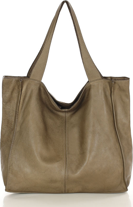 MARCO MAZZINI Cappuccino klasická shopper kabelka (v102L) Veľkosť: ONE SIZE