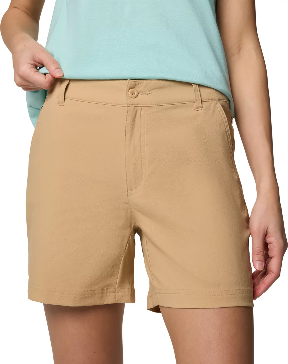 Béžové dámske športové šortky Columbia Leslie Falls Short II 2126061262 Veľkosť: 36