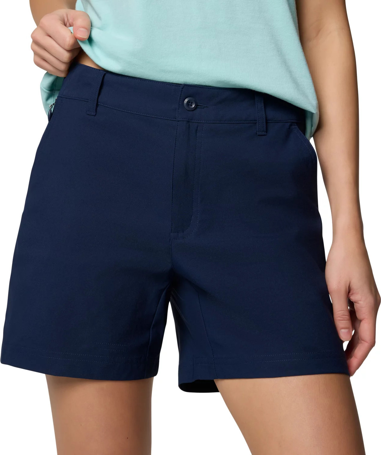 Tmavomodré dámske športové šortky Columbia Leslie Falls Short II 2126061464 Veľkosť: 38