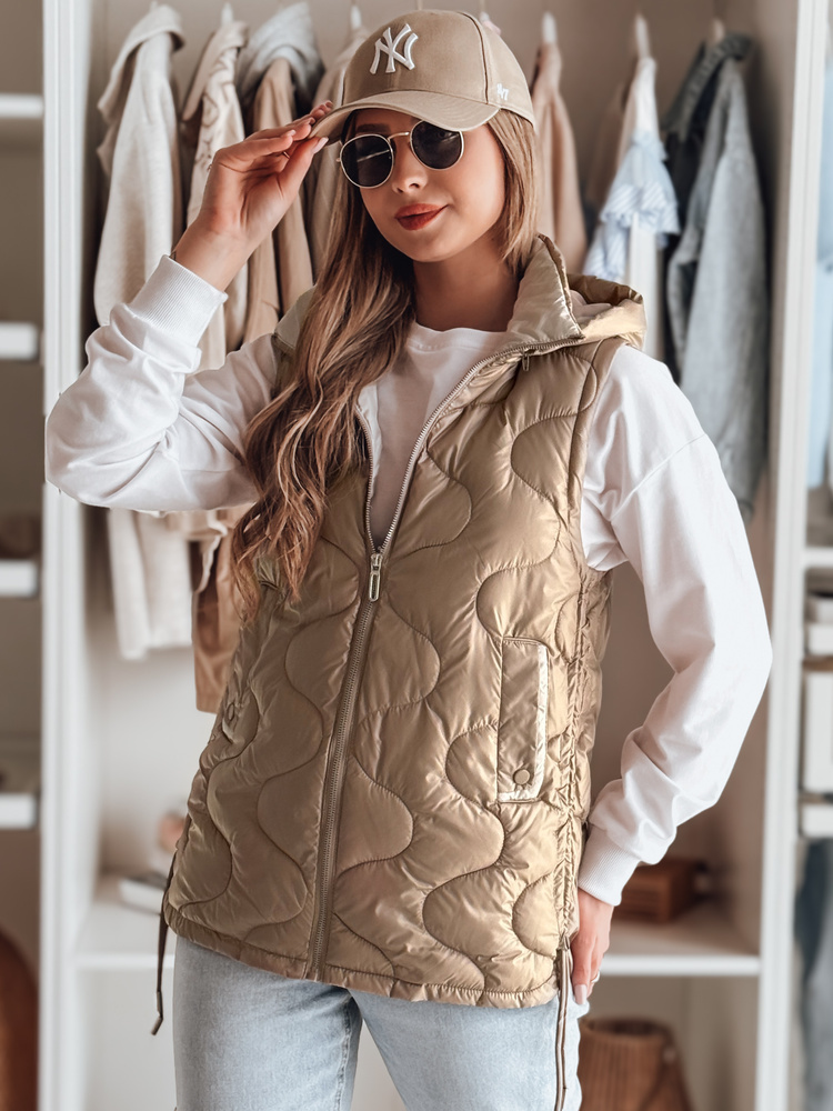 Camel dámska prešívaná vesta VESOLITA TY4878 Veľkosť: S