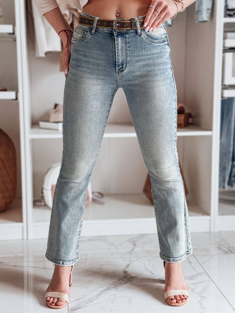 Dámske modré džínsy do zvonu FAREVIS UY2483 Veľkosť: 2XL