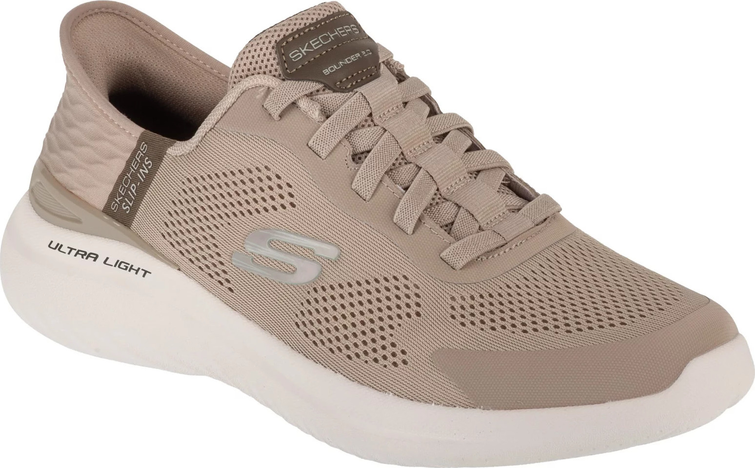 Taupe pánske športové tenisky Skechers Slip-Ins: Bounder 2.0 - Emerged 232459-TPE Veľkosť: 41