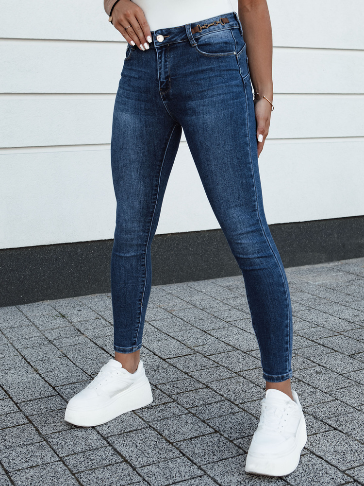 Tmavomodré dámske slim fit džínsy ACORN UY2155 Veľkosť: 29