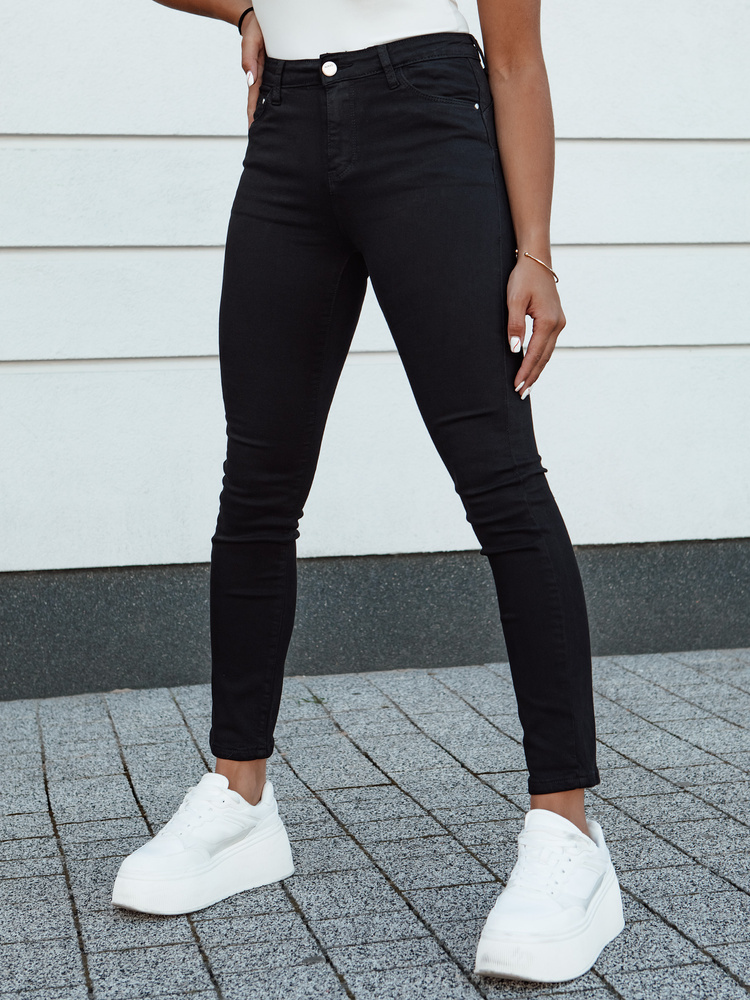 Čierne dámske slim fit džínsy ACORN UY2156 Veľkosť: 29