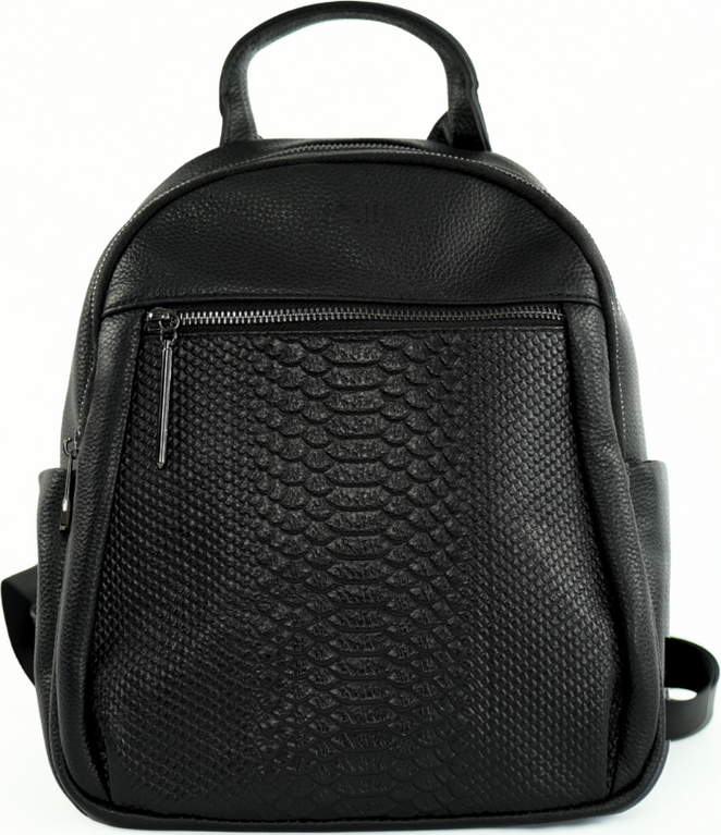 Solier Čierny dámsky kožený batoh ELAN SL39 Astrin czarna (PLECAK FV07 ELAN BLACK 8127) Veľkosť: ONE SIZE