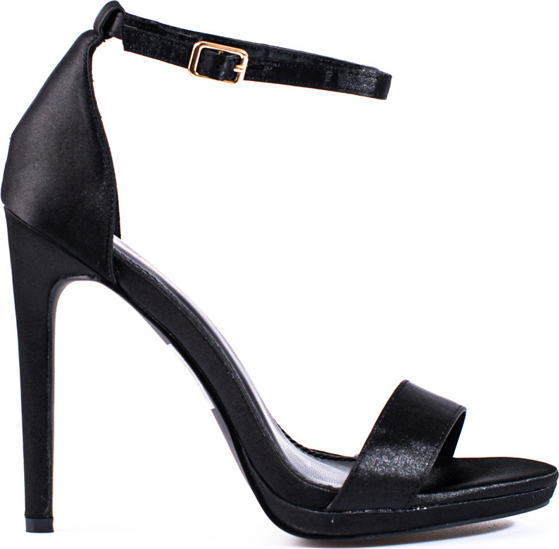 Čierne sandále na vysokom podpätku, podpätok 12 cm GD-DO-143B Veľkosť: 37