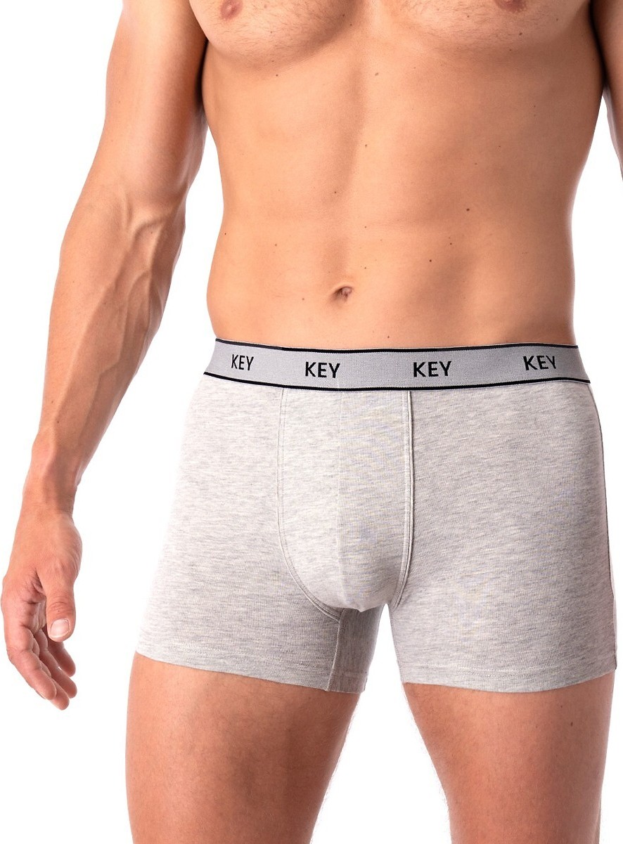 Pánske boxerky Key MXH 222 A25 M-2XL Veľkosť: M, Barva: sivá