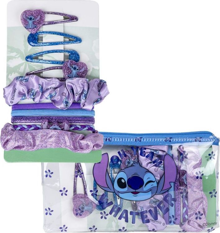 Sada vlasových doplnkov v púzdre Lilo and Stitch Veľkosť: ONE SIZE
