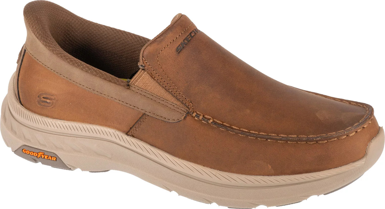 Hnedé pánske nazúvacie tenisky Skechers Slip-Ins: Pollard - Osgood 205334-DSRT Veľkosť: 39,5