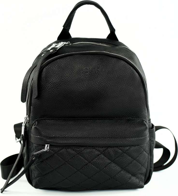 Dámsky čierny kožený batoh Solier Lume FV08 LUME BLACK 8031 Veľkosť: ONE SIZE