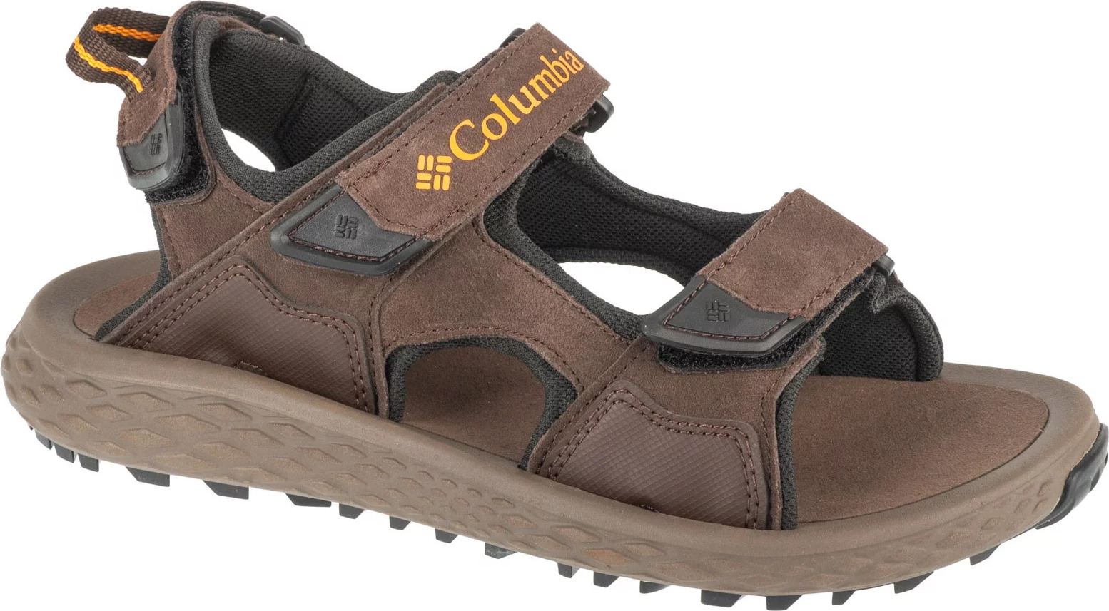 Hnedé pánske športové sandále Columbia Konos Hiker 3-Strap Sandal 2121571231 Veľkosť: 42
