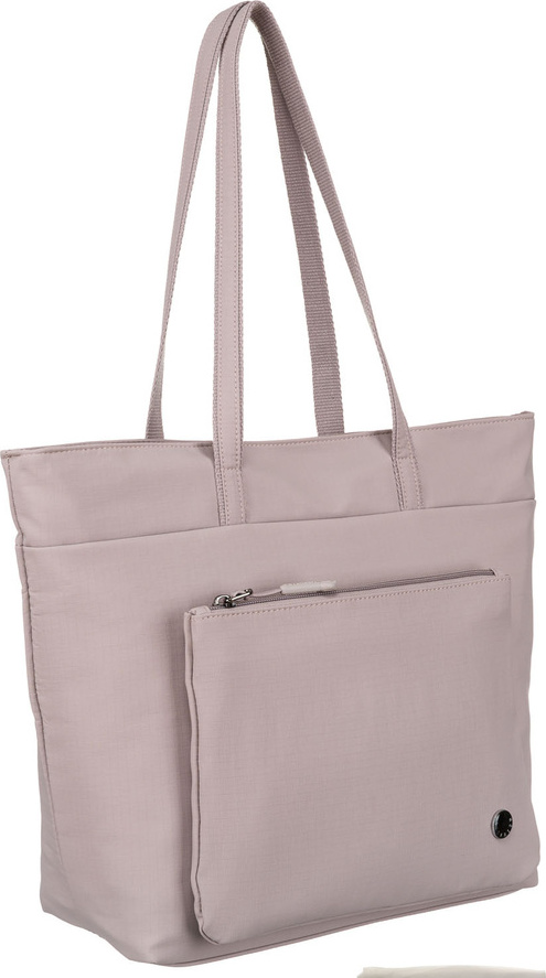 Peterson Dámska lila shopper kabelka s vreckom na prednej strane PTN CSM-14 Veľkosť: ONE SIZE