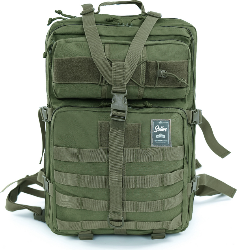 Taktický tmavozelený turistický batoh 50 l Solier Grimnar SV23 GRIMNAR GREEN 235 Veľkosť: ONE SIZE
