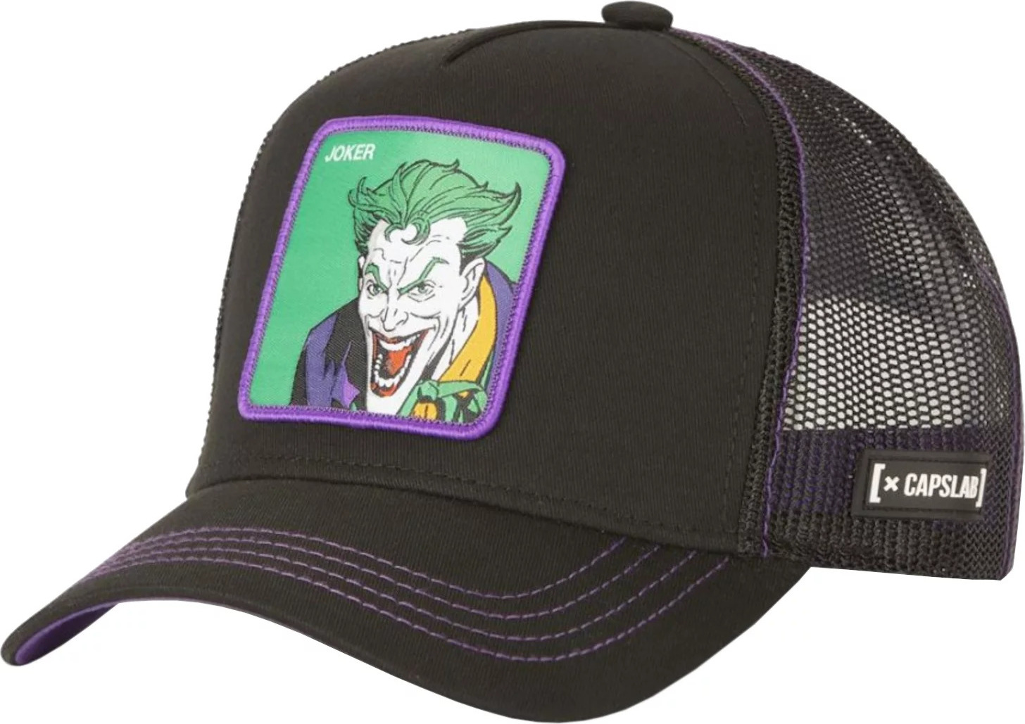 Čierno-fialová šiltovka Capslab DC Comics Joker Cap CL-DC5-1-CAS-JOK1 Veľkosť: ONE SIZE