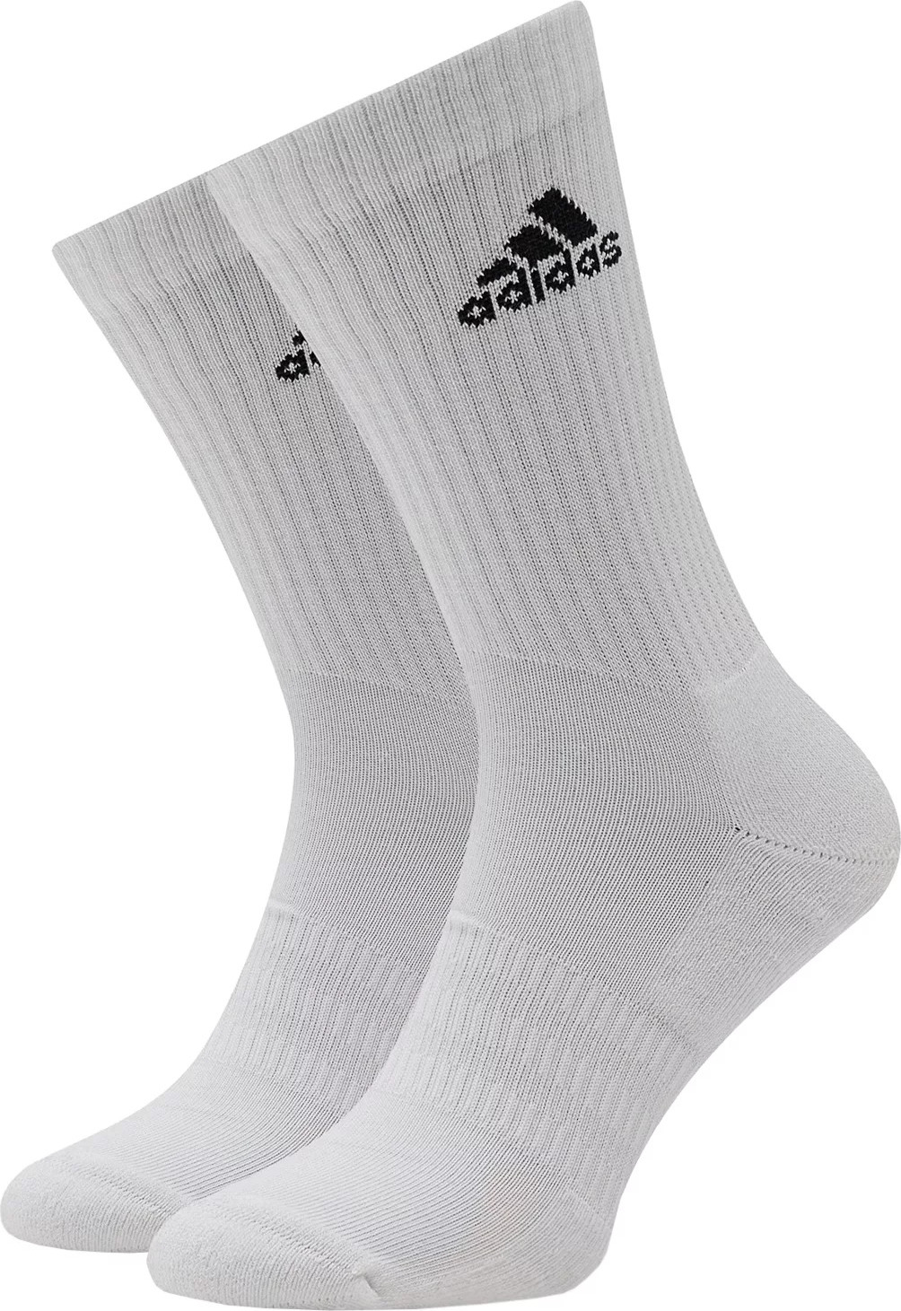 Biele pánske ponožky Adidas Cushioned Crew Socks 3PP HT3446 Veľkosť: 40/42