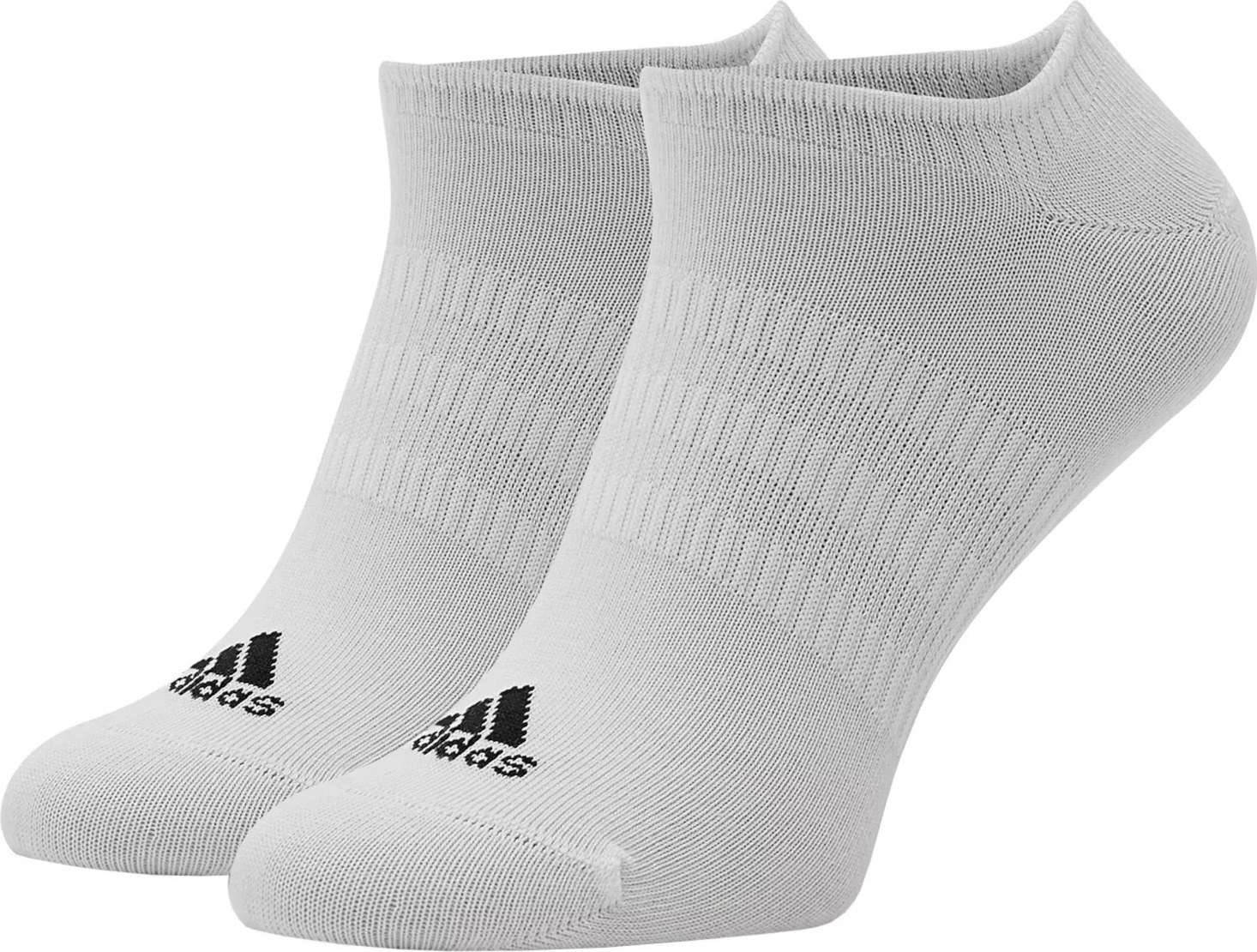 Biele členkové ponožky Adidas Thin and Light No-Show Socks 3PP HT3463 Veľkosť: 40/42
