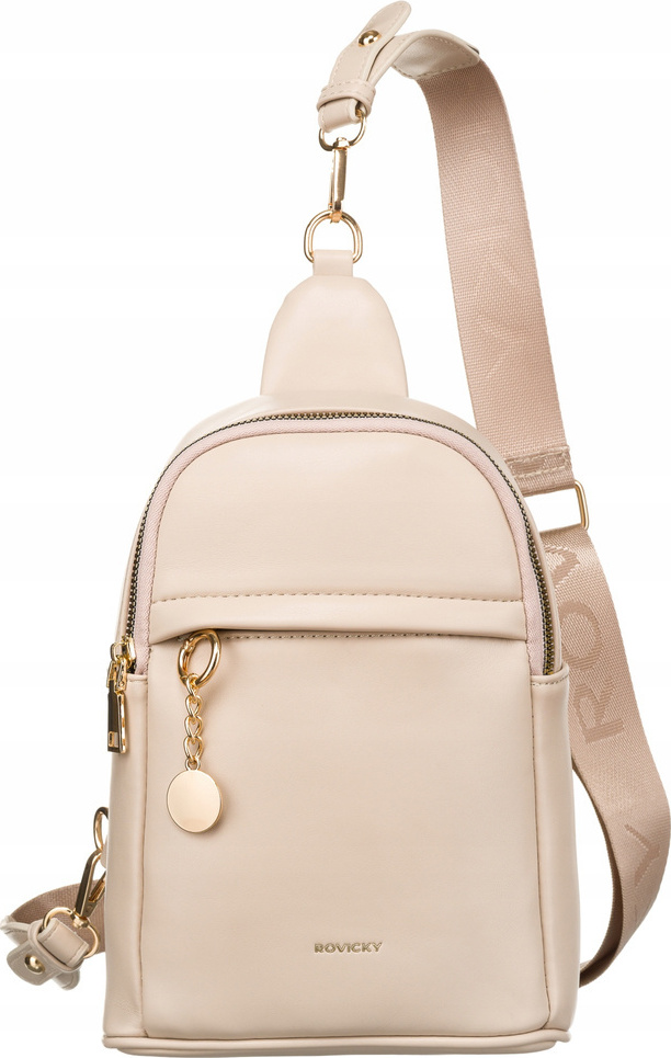 Rovicky svetlobéžová malá kabelka cez rameno R-NER-ALE-8 Veľkosť: ONE SIZE