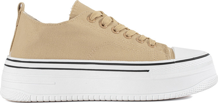 Béžové dámske tenisky na hrubej podrážke TA-215KH Veľkosť: 36