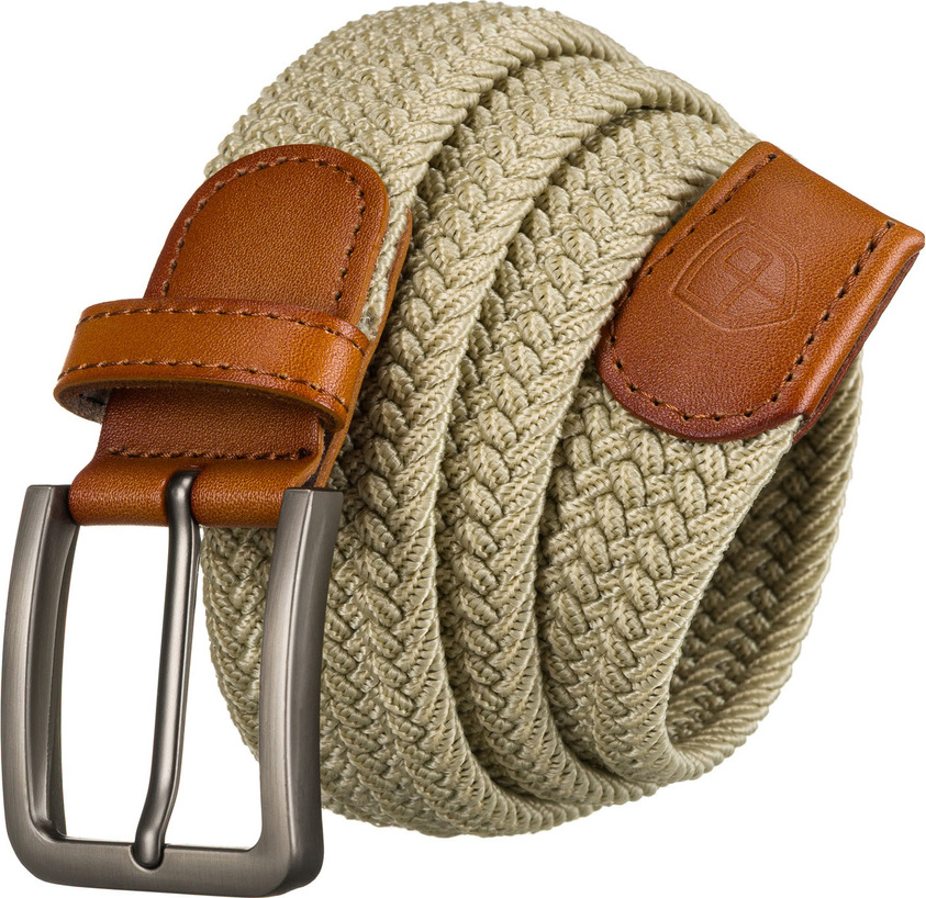 Peterson Pánsky béžový plátený opasok bez dierok PTN PAR-S-115 Veľkosť: ONE SIZE