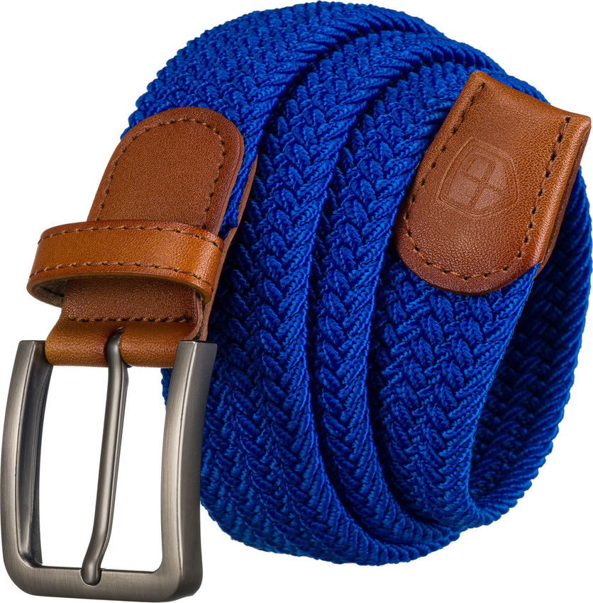 Peterson Pánsky modrý plátený opasok bez dierok PTN PAR-S-115 Veľkosť: ONE SIZE