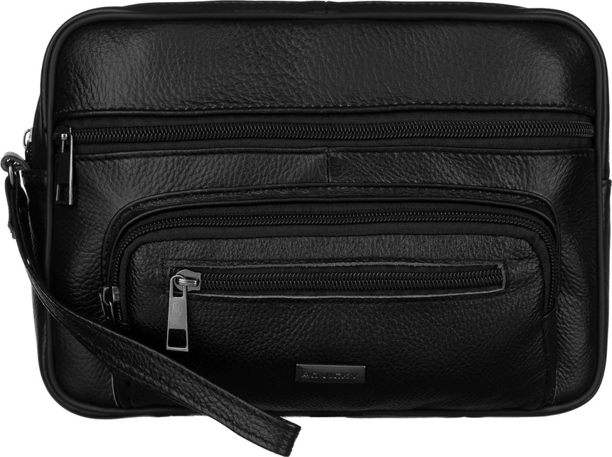 Rovicky Čierna pánska kožená etue R-13209 Veľkosť: ONE SIZE