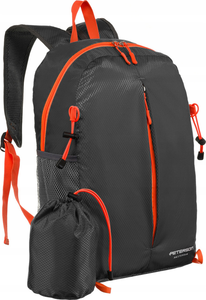 Peterson sivý turistický vodeodolný batoh PTN 23006 Veľkosť: ONE SIZE