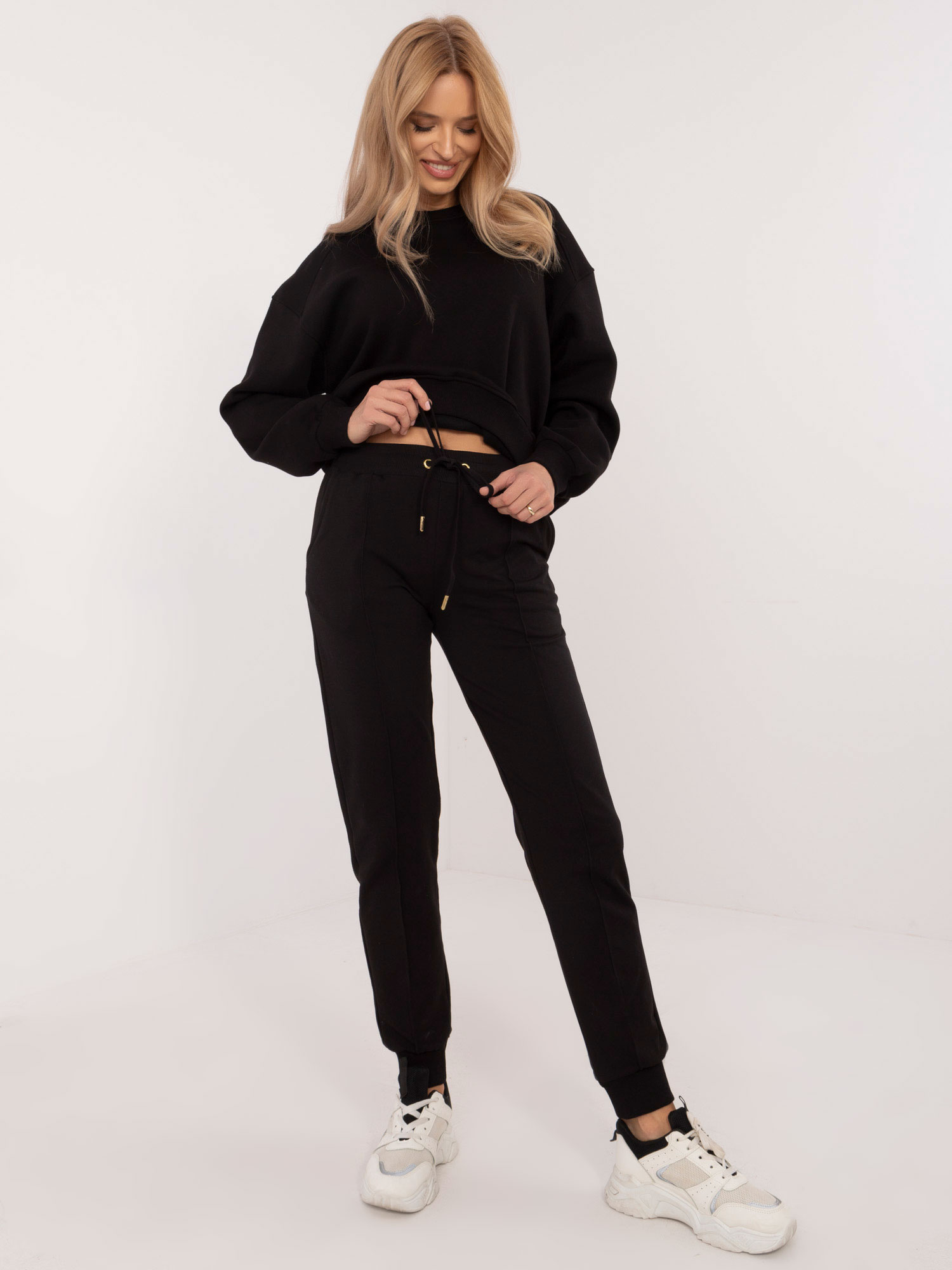 Čierne basic tepláky CLM-DR-1275.30-black Veľkosť: XL