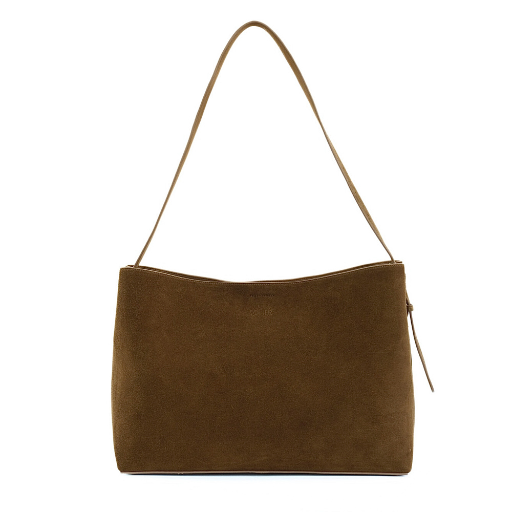 Hnedá dámska semišová shopper kabelka FL39 MAYA BROWN 89-8556-1 Veľkosť: ONE SIZE