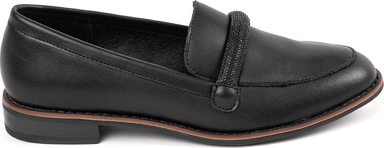 Čierne dámske mokasíny s koženou stielkou Sergio Leone PB247B Veľkosť: 41