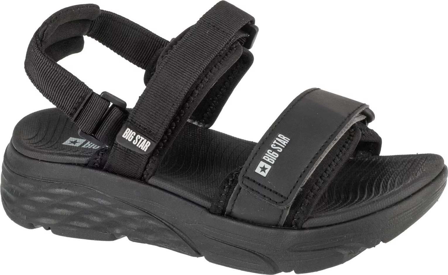 Čierne dámske športové sandále Big Star Sandals RR274A077 Veľkosť: 41