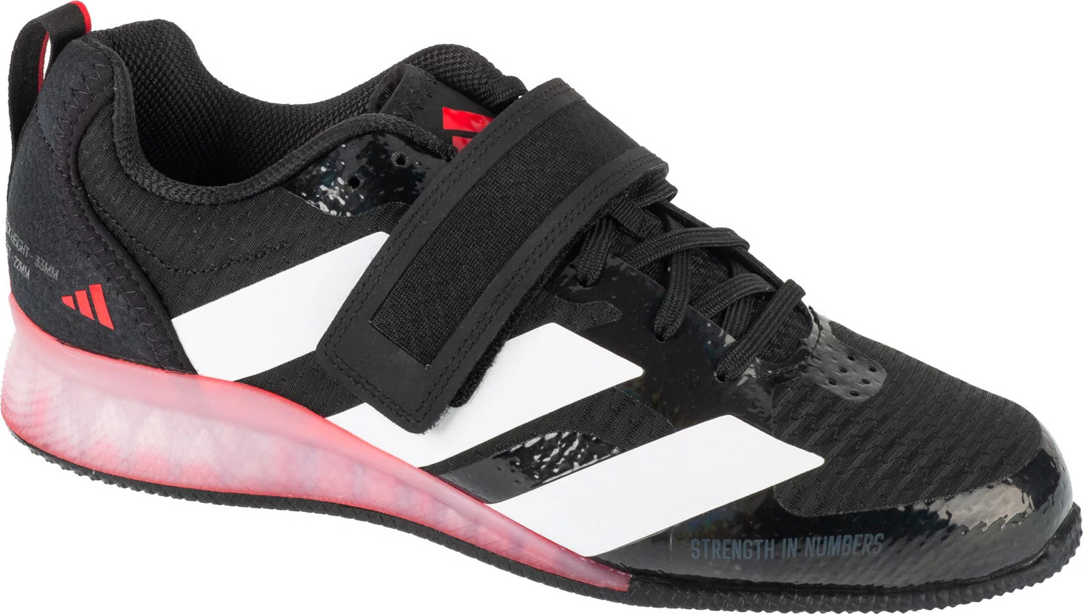 Čierne pánske vzpieračské topánky Adidas Weightlifting III IH8232 Veľkosť: 41 1/3