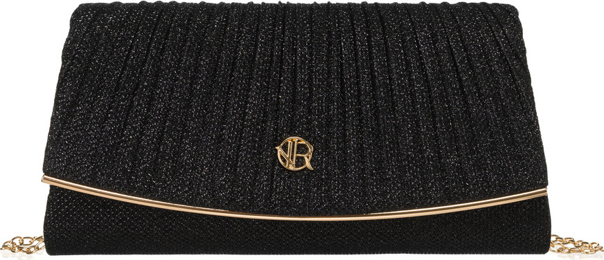 Rovicky Čierna lesklá dámska listová kabelka R-XS027 Veľkosť: ONE SIZE