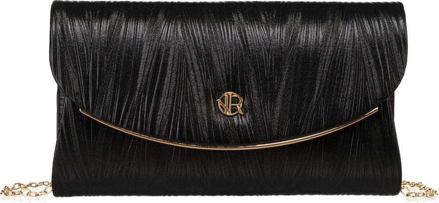 Rovicky Čierna dámska listová kabelka s unikátnou textúrou R-XS025 Veľkosť: ONE SIZE