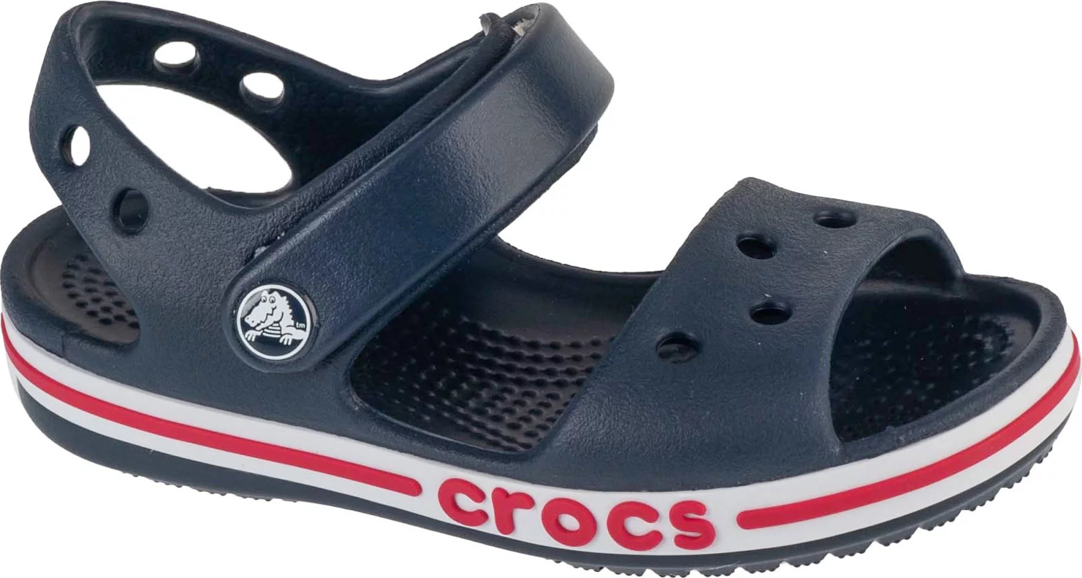 Tmavomodré detské sandále Crocs Bayaband Sandal Kids T 211055-4CC Veľkosť: 24/25