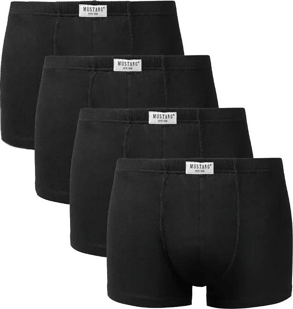 Čierne boxerky Mustang 4 ks 4220-1004 A'4 M-2XL Veľkosť: L