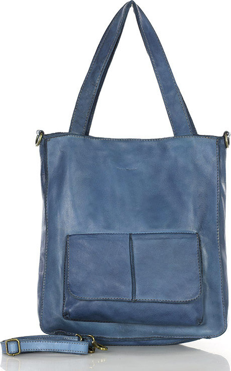 MARCO MAZZINI Modrá shopper taška (v234f) Veľkosť: ONE SIZE