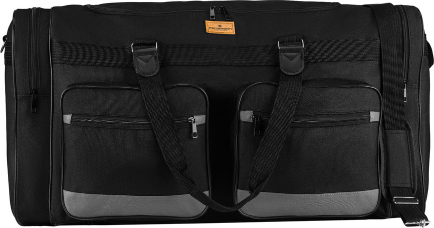 Peterson Čierna veľká cestovná taška s vreckami [DH] PTN TS104-D Veľkosť: ONE SIZE