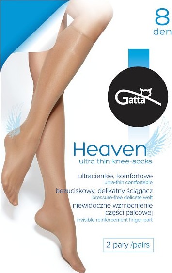 Ultra tenké podkolienky Gatta Heaven 8 den Veľkosť: ONE SIZE, Barva: čierna
