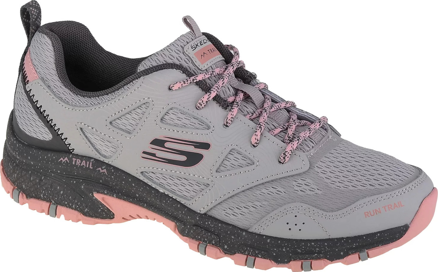 Sivé dámske trekingové topánky Skechers Hillcrest - Pure Escapade 149821-GYPK Veľkosť: 37