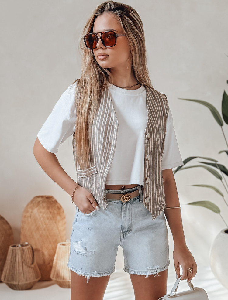Dámske džínsové kraťase s odreninami SUMMER JEAN SY0484 Veľkosť: XS
