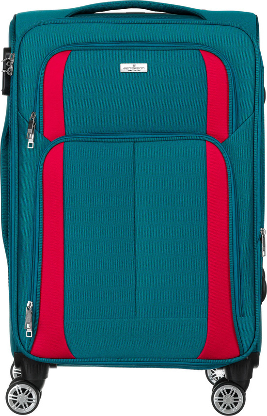 Peterson Tyrkysový kabínový kufor 55x40x20 PTN 5209-S Veľkosť: S
