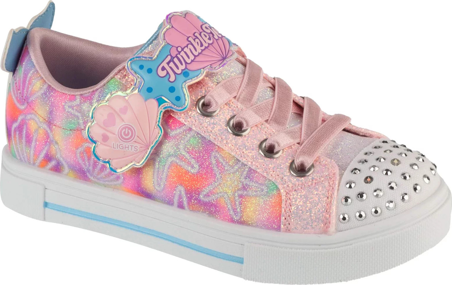 Ružové svietiace detské tenisky Skechers Twinkle Sparks - Underwater Magic 314824L-LPMT Veľkosť: 27