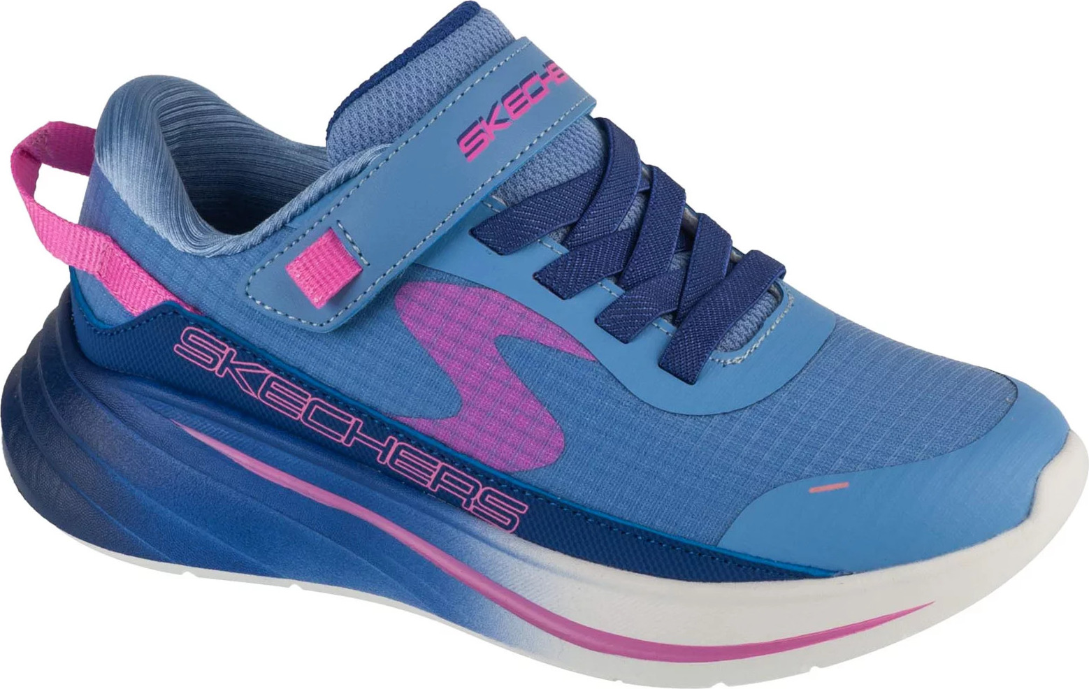Modré detské tenisky Skechers Wave 92 - Imara Lite 303571L-BLNV Veľkosť: 30