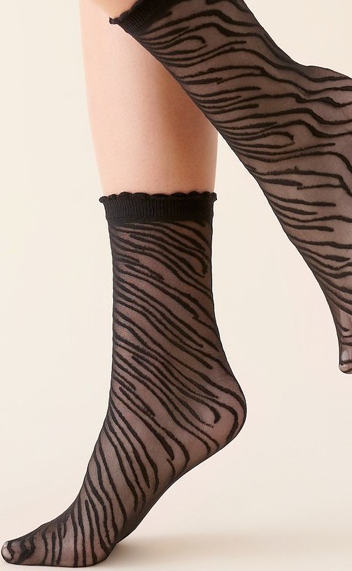 Vzorované silonkové ponožky Gabriella 567 Ama Veľkosť: ONE SIZE, Barva: čierna