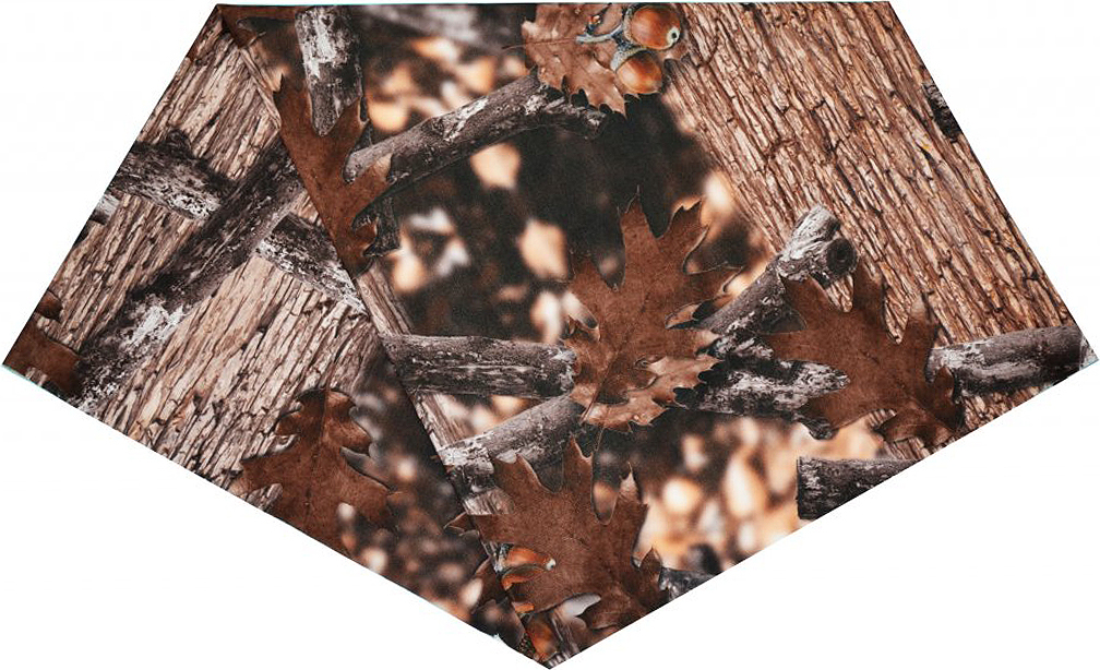 Hnedý vzorovaný multifunkčný šál Veľkosť: UNI