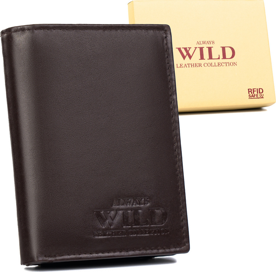 Always Wild Hnedá kožená peňaženka A136 [DH] N0036-P-SCR Veľkosť: ONE SIZE